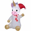 Gemmy Airblown 5 ft. Sitting Unicorn Inflatable 113728